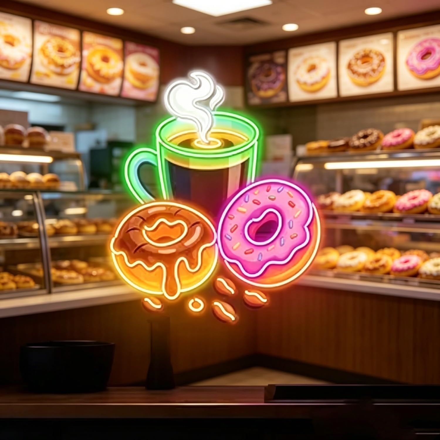 Outdoor Kitchen Power - Letreiro de Neon LED em Formato