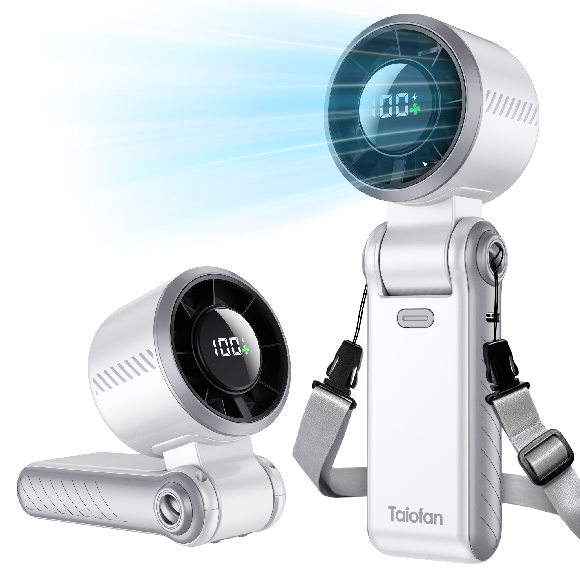 Outdoor Power Inc - Ventilador Portátil com Cinto de Mão,
