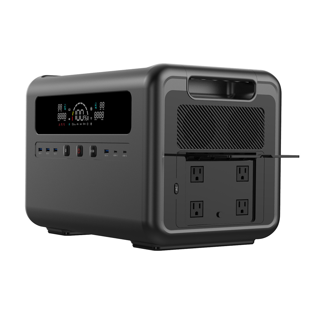Outdoor Power For Camping - Gerador Solar de 2400W, Estação de