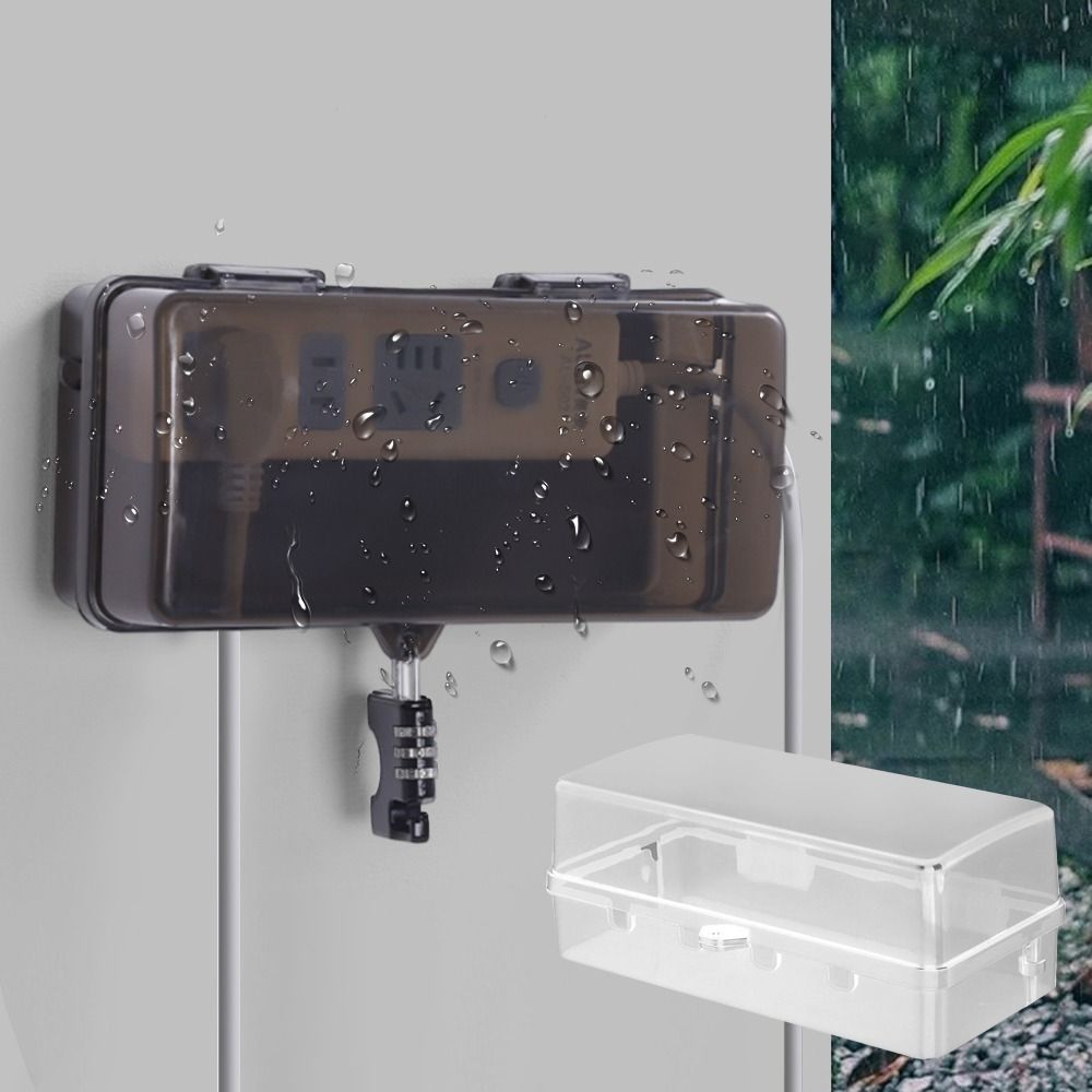 Outdoor Power Extension - Caixa de Plástico Durável Antifurto à