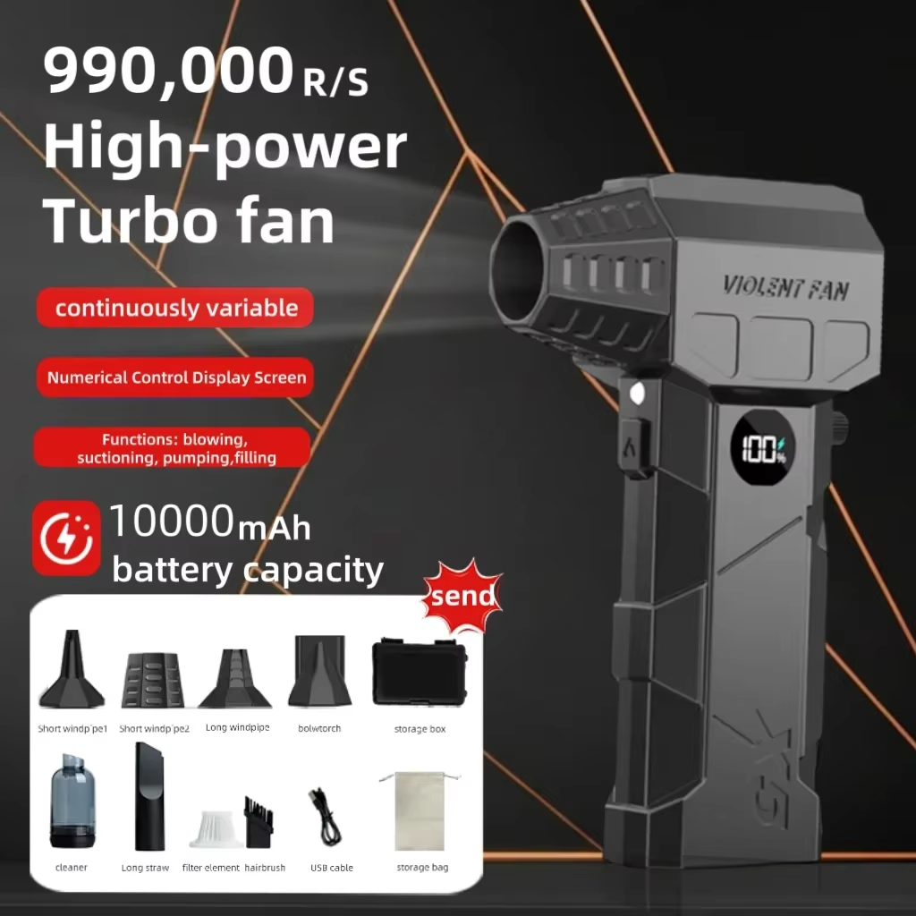 Outdoor Power Vacuum - Ventilador turbo X5 com motor de