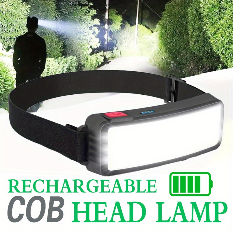 Outdoor Power Inc - Poderoso cob led farol tipo-c recarregável