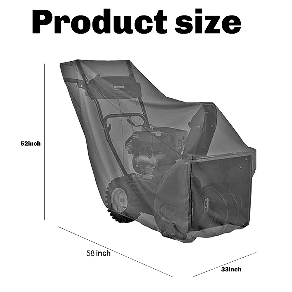 Snow Blower Single - Nova capa para soprador de neve,