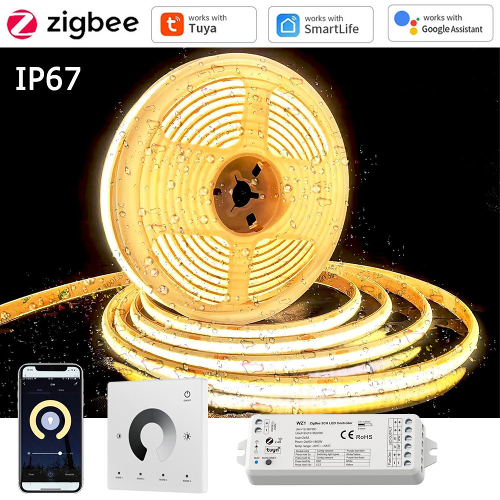 Outdoor Power Point Zigbee - Fita LED COB Tuya Zigbee à