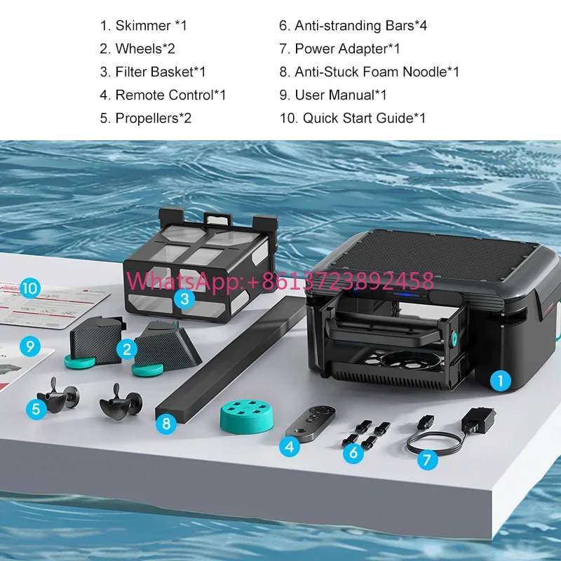 Outdoor Power Vacuum - Robô Limpador de Superfície de Piscina