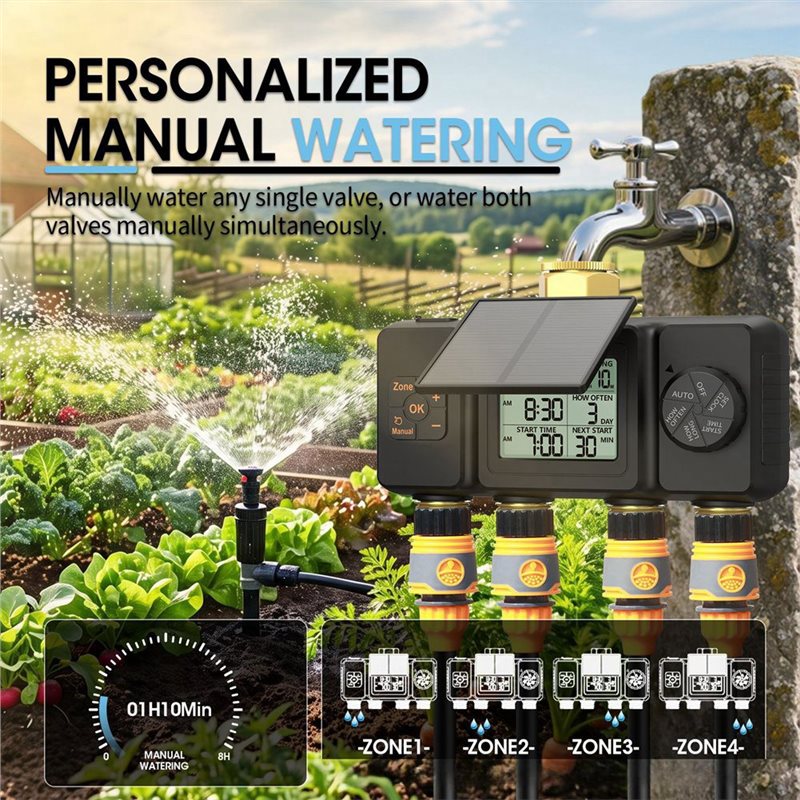 Temporizador de irrigação sola - Power Zone Outdoor Timer avaliação e preço