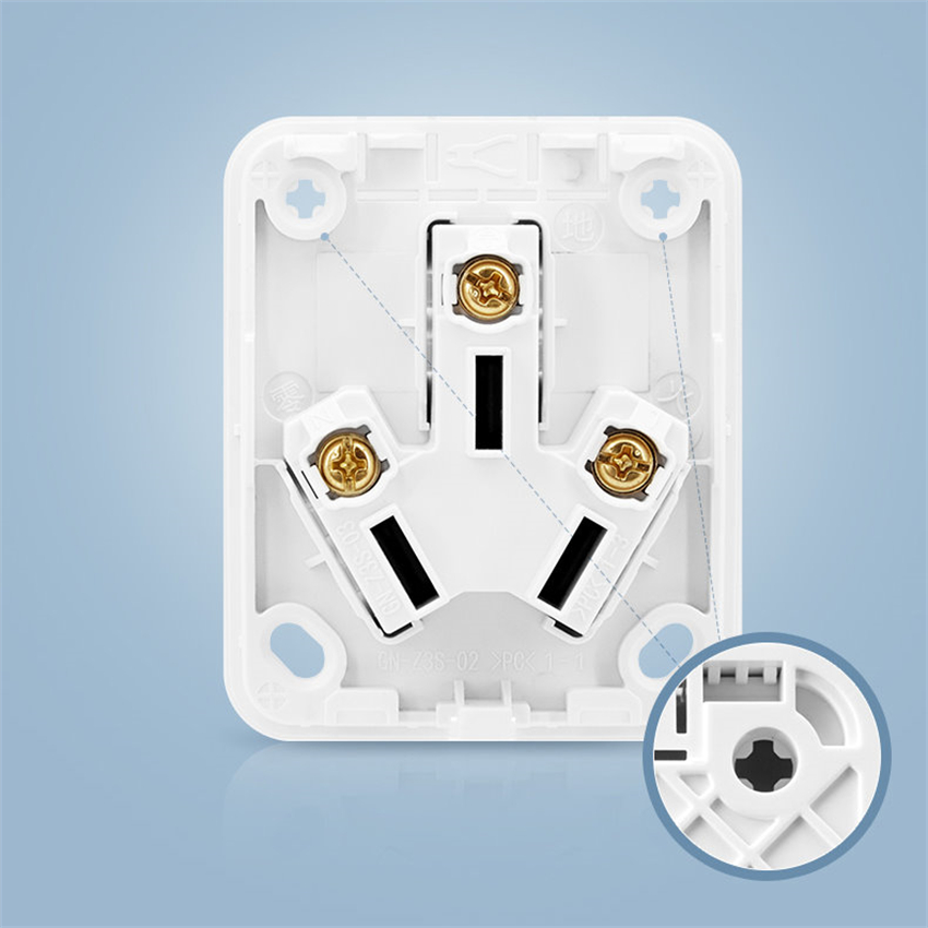 16 Amp China 3 Pin Flat Parede - Outdoor Power Outlet avaliação e preço