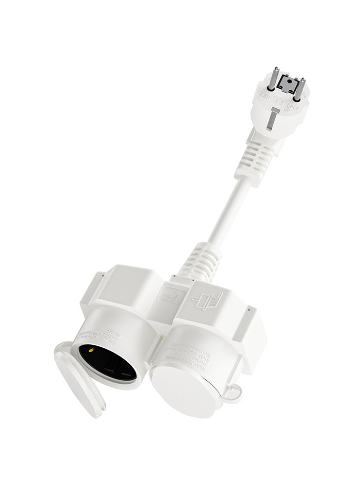 Cabo de Extensão EU com 2 Toma - Outdoor Power Extension avaliação e preço