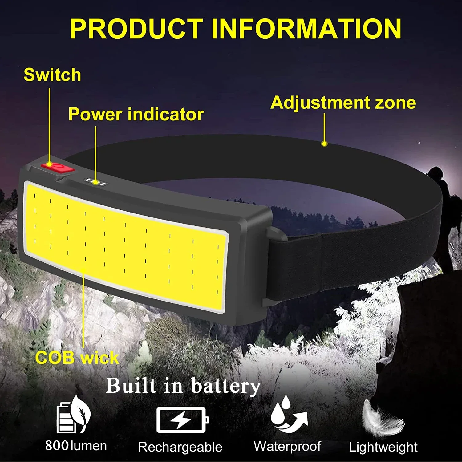 Poderoso cob led farol tipo-c  - Outdoor Power Inc avaliação e preço