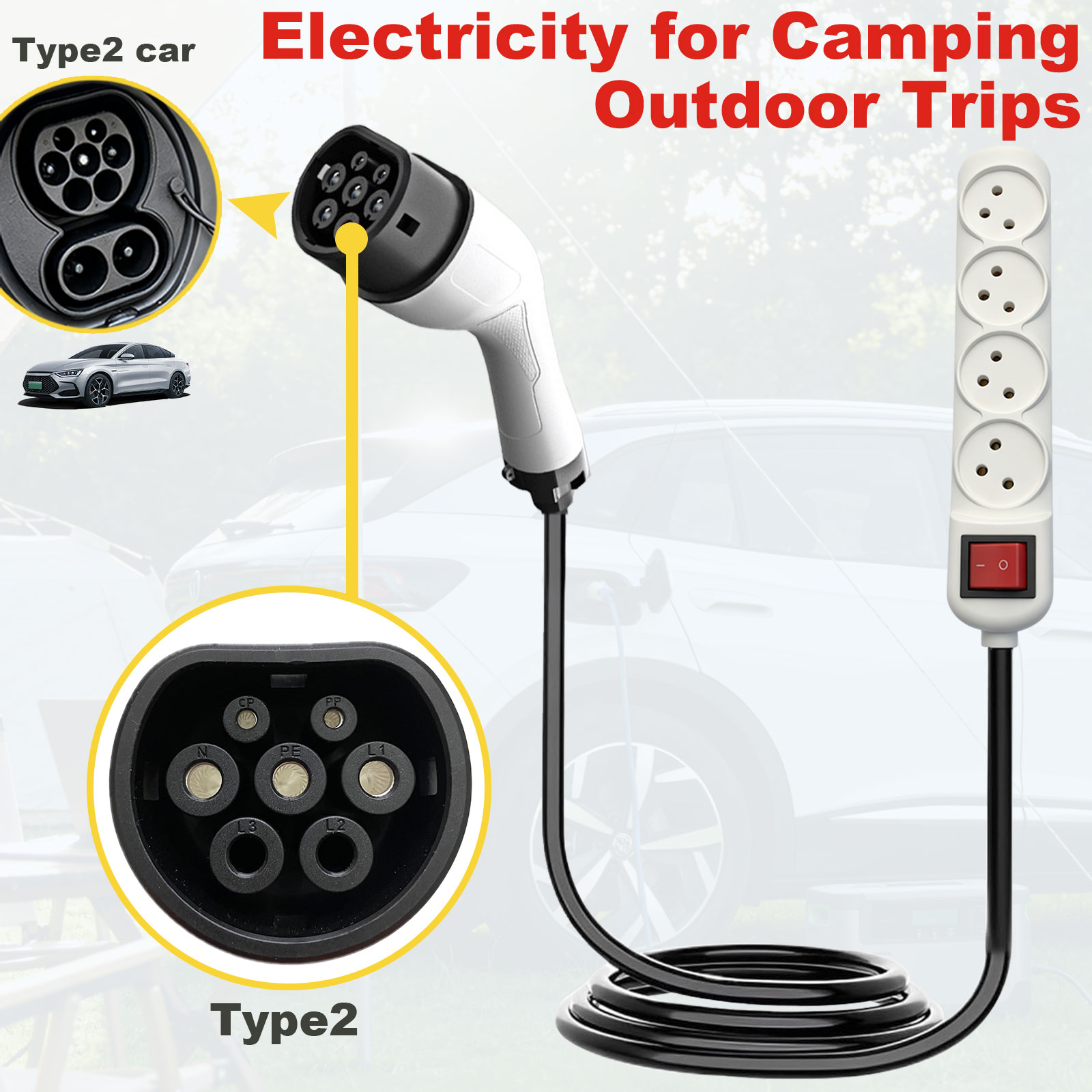 Adaptador de Descarga Tipo 2 V - Outdoor Power Outlet avaliação e preço