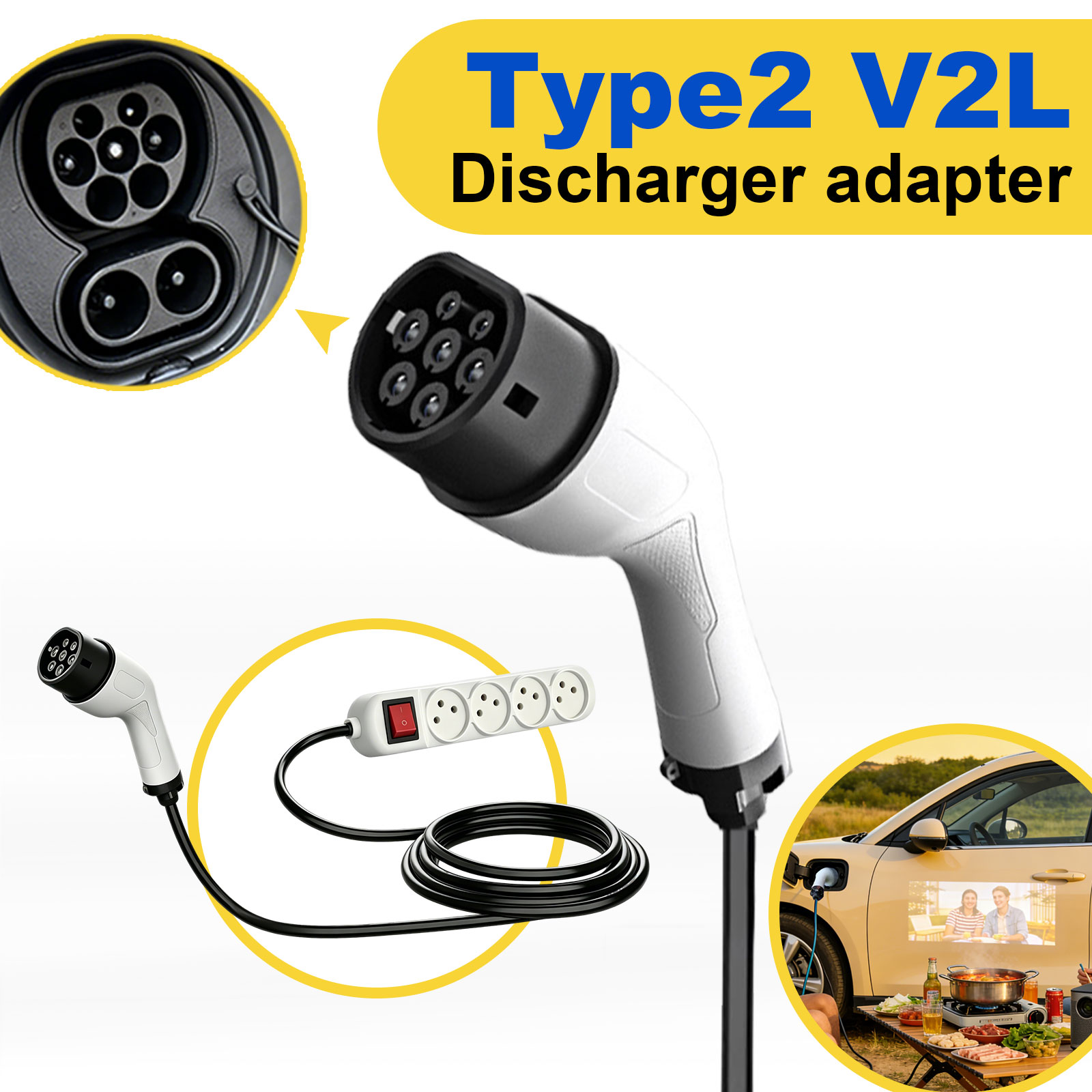Adaptador de Descarga Tipo 2 V - Outdoor Power Outlet avaliação e preço