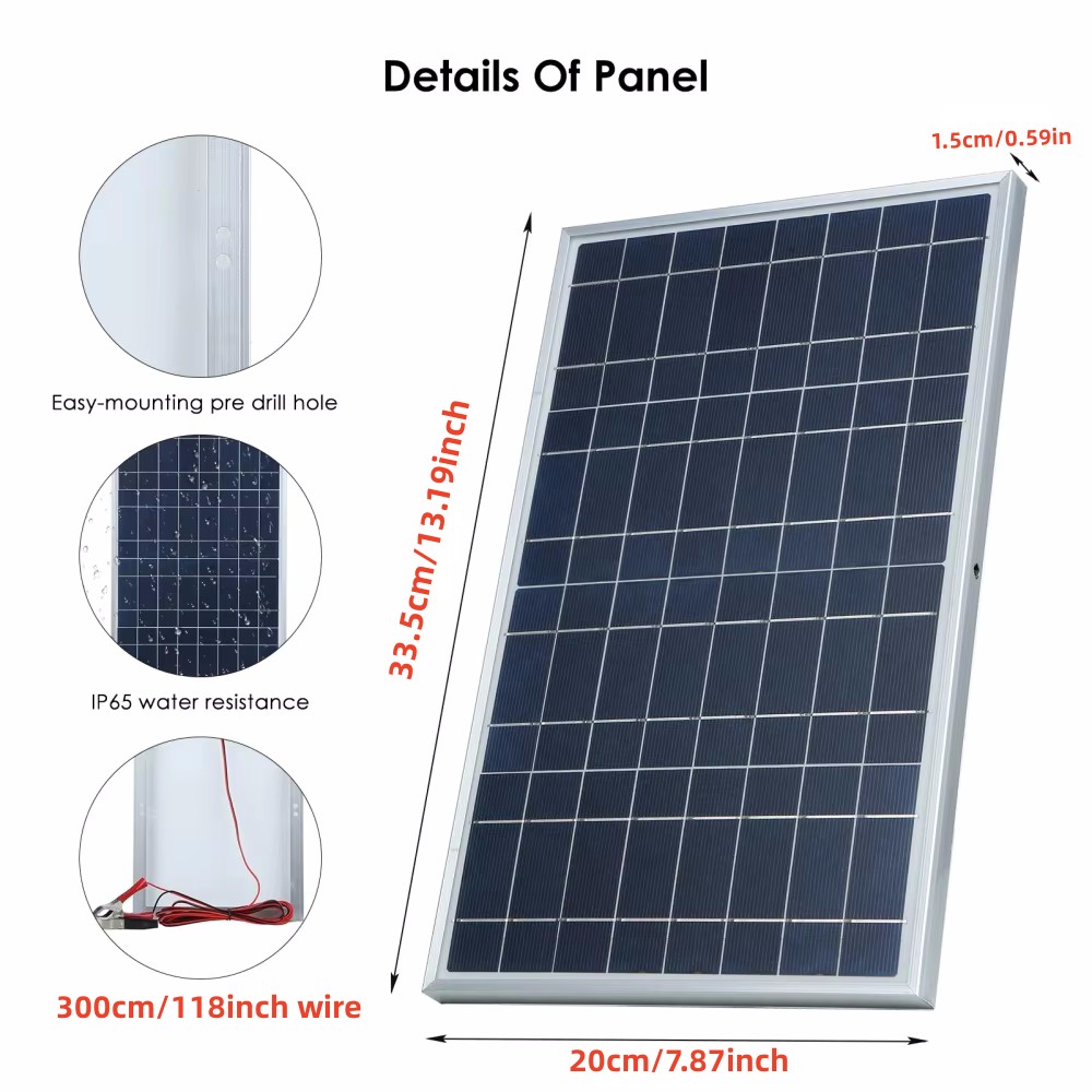 Kit de painel solar 35W comple - Outdoor Power Kit avaliação e preço