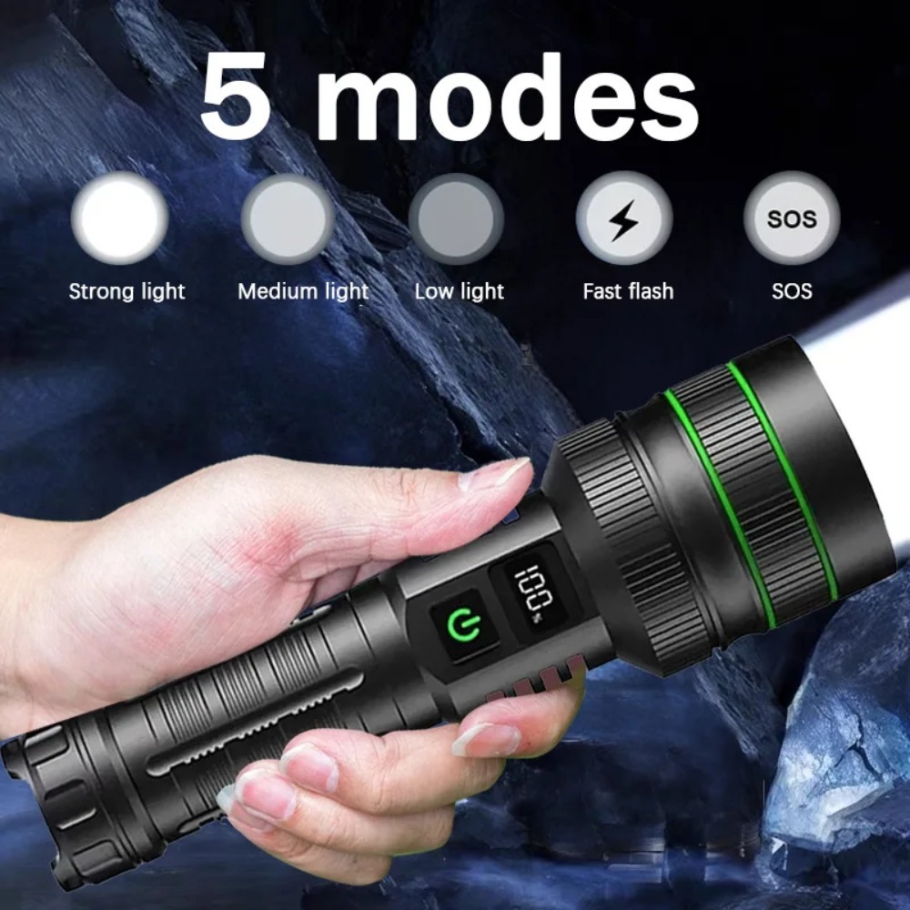 Lanterna LED poderosa com zoom - Outdoor Power For Camping avaliação e preço